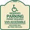Signmission Connecticut Reserved Parking Permit Required Van Accessible Violators Will Be Fined M, TG-1818-24657 A-DES-TG-1818-24657 - alternate 1
